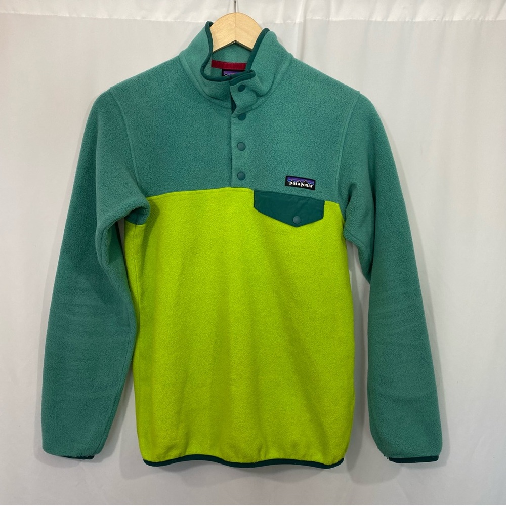 Patagonia Synchilla Snap-T Pull Over Fleece Jacket in Colorblock